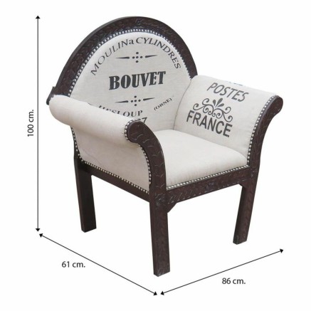 Sessel Alexandra House Living 61 x 100 x 89 cm 2