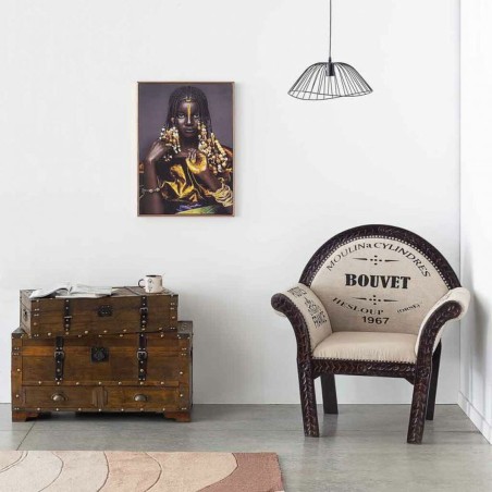 Leunstoel Alexandra House Living 61 x 100 x 89 cm
