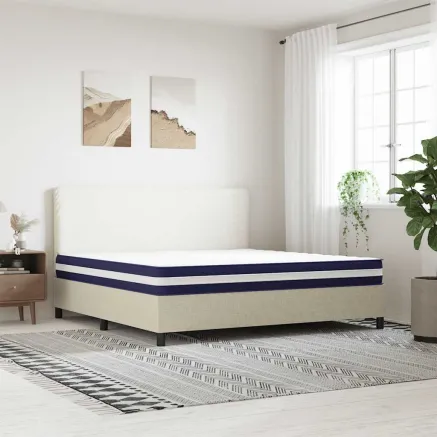 Matelas à ressorts ensachés dureté moyenne 200x200 cm 2