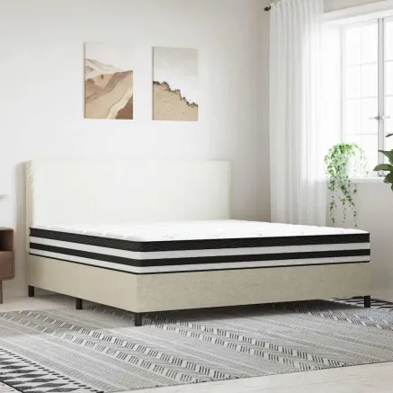 Matelas à ressorts ensachés moyen 200x200 cm 2