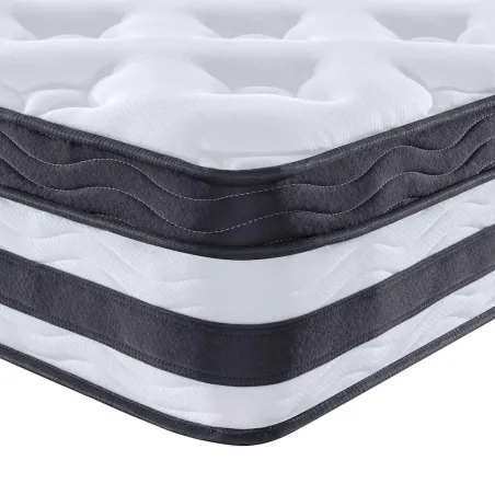 Matelas à ressorts ensachés moyen 200x200 cm