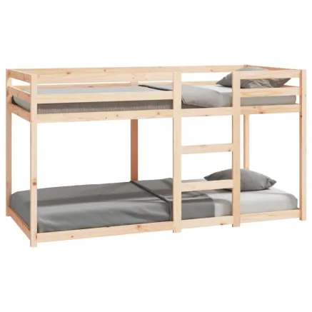 Lit superposé sans matelas 90x200 cm bois de pin massif 2