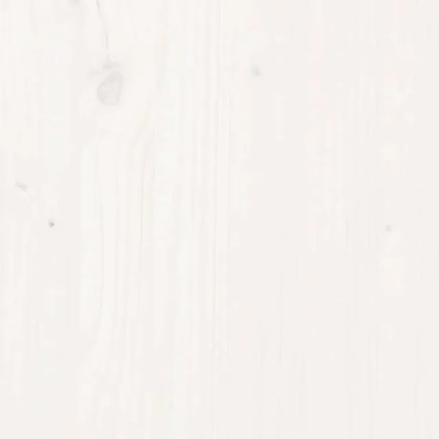 Lit superposé sans matelas blanc 90x190 cm bois de pin massif