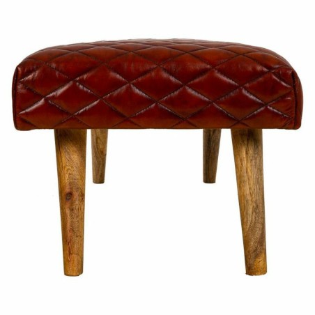 Banquette Alexandra House Living Cuir Bois de manguier 53 x 38 x 115 c