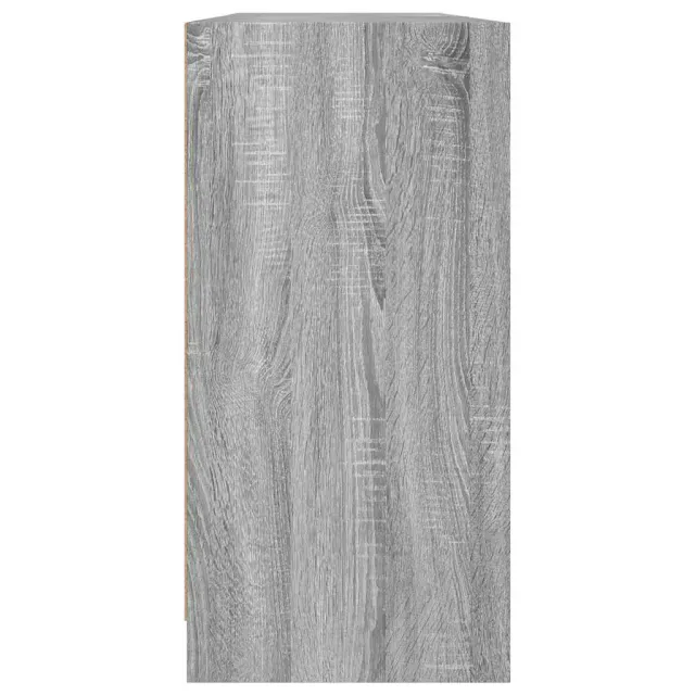 Bibliothèque avec portes sonoma gris 204x37x75 cm