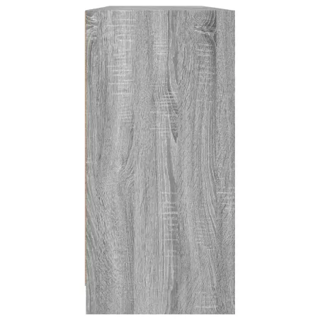 Bibliothèque avec portes sonoma gris 204x37x75 cm