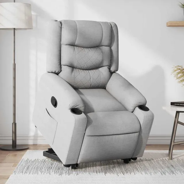Fauteuil inclinable Gris clair Tissu