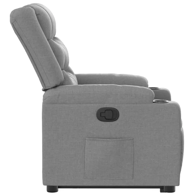 Fauteuil inclinable Gris clair Tissu