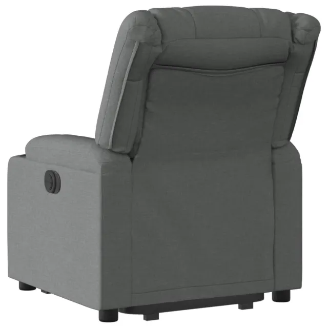 Fauteuil inclinable électrique gris foncé tissu