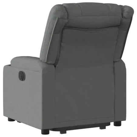 Fauteuil inclinable électrique gris foncé tissu