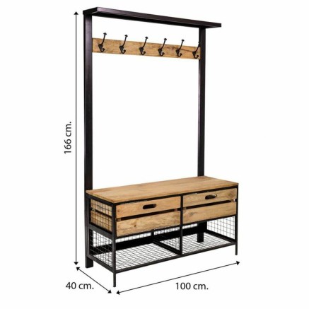 Hall Alexandra House Living Natural 40 x 166 x 100 cm 2