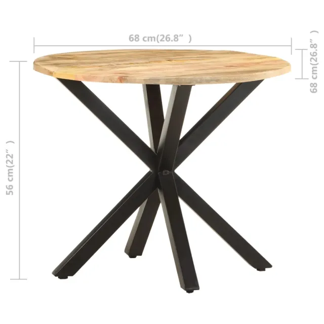 Table d'appoint 68x68x56 cm Bois de manguier massif
