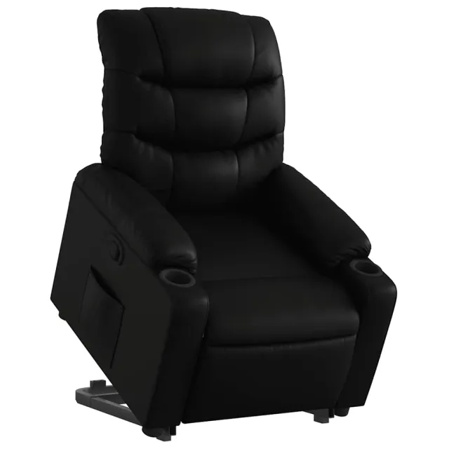 Fauteuil inclinable Noir Similicuir