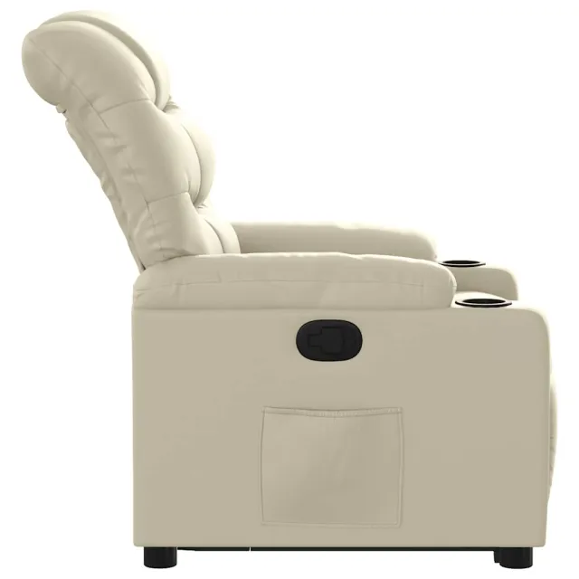 Fauteuil inclinable Crème Similicuir
