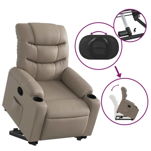 Fauteuil inclinable Cappuccino Similicuir