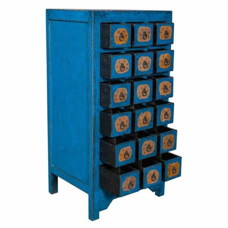 Schubladenschrank Alexandra House Living Blau Ulmenholz 49 x 118 x 58