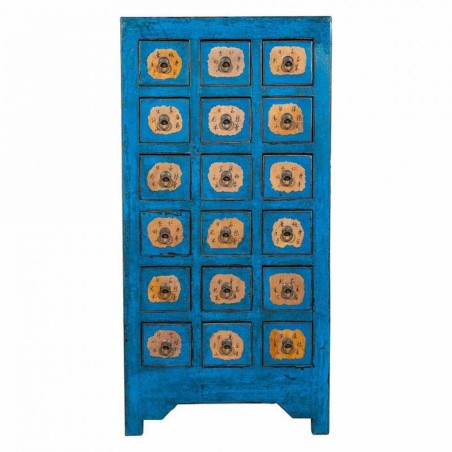 Ladenkast Alexandra House Living Blauw Elmhout 49 x 118 x 58 cm