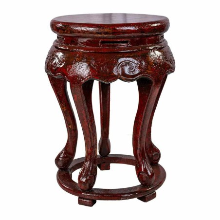 Mesa auxiliar Alexandra House Living Rojo Madera de olmo 36 x 55 x 36