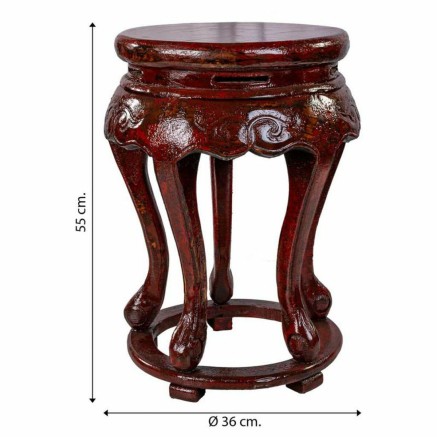 Side table Alexandra House Living Red Elm wood 36 x 55 x 36 cm 2