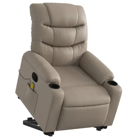 Fauteuil inclinable de massage Cappuccino Similicuir