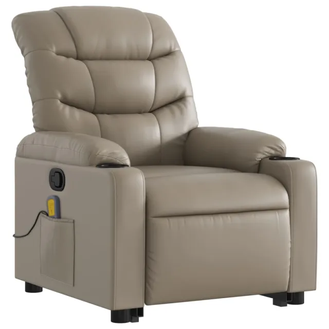 Fauteuil inclinable de massage Cappuccino Similicuir