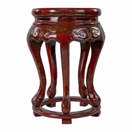 Mesa auxiliar Alexandra House Living Rojo Madera de olmo 36 x 55 x 36