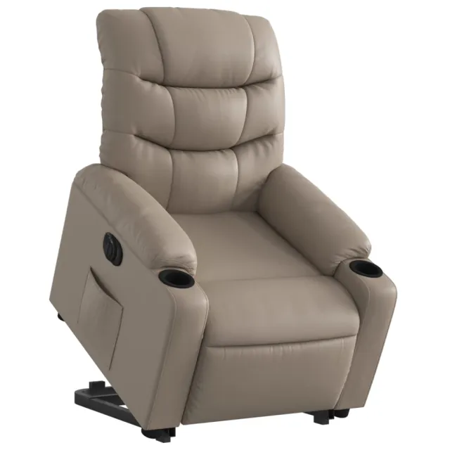 Fauteuil inclinable électrique cappuccino similicuir