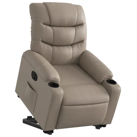 Fauteuil inclinable électrique cappuccino similicuir