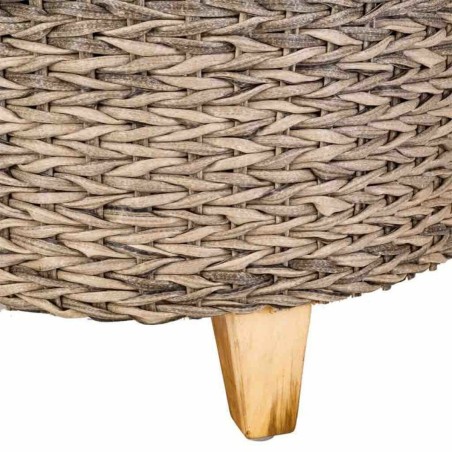 Taburete Alexandra House Living Gris Madera ratán sintético 40 x 48