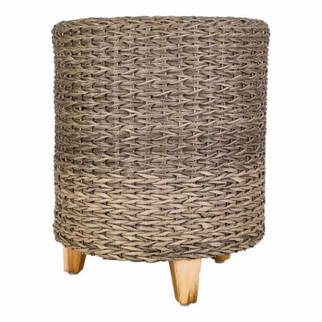 Taburete Alexandra House Living Gris Madera ratán sintético 40 x 48