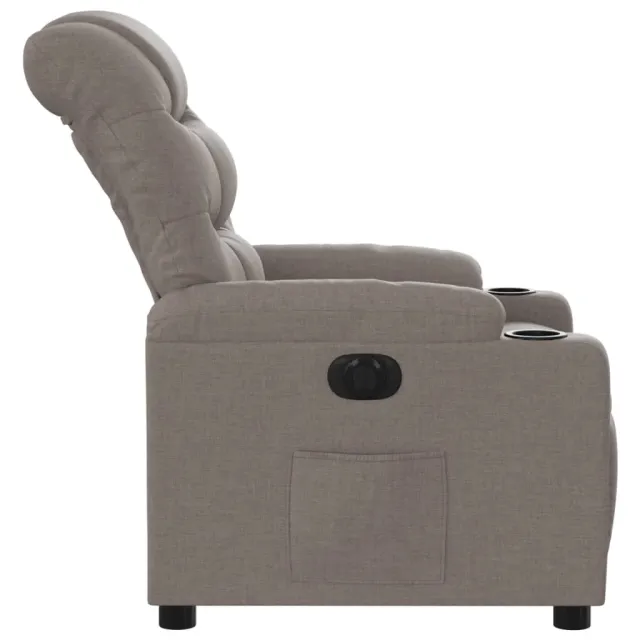 Fauteuil inclinable électrique Taupe Tissu
