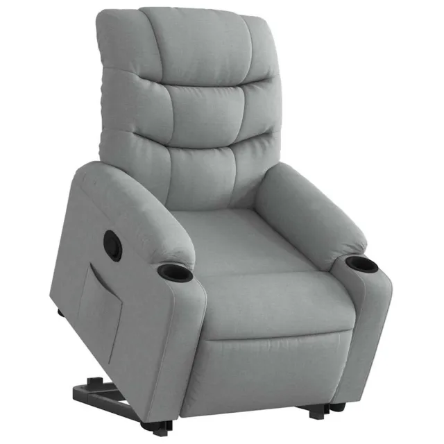 Fauteuil inclinable Gris clair Tissu