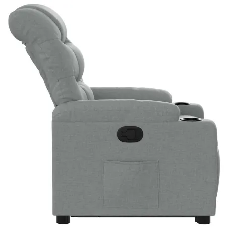 Fauteuil inclinable Gris clair Tissu