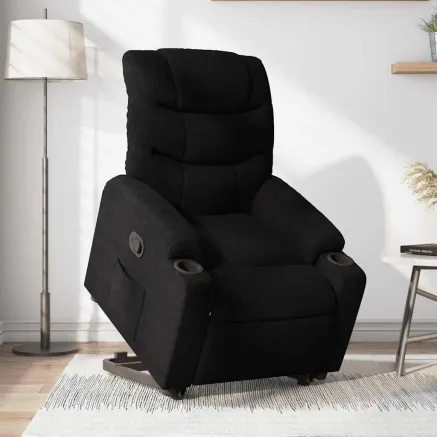 Fauteuil inclinable noir tissu