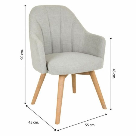 Keukenstoel Alexandra House Living Grijs 100 % polyester 45 x 90 x 55