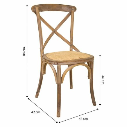 Silla de Comedor Alexandra House Living Marrón 42 x 88 x 44 cm 2