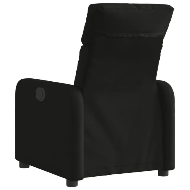 Fauteuil inclinable électrique Noir Tissu