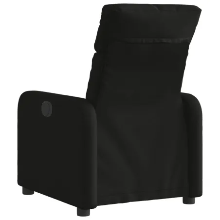 Fauteuil inclinable électrique Noir Tissu