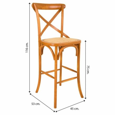 Kruk Alexandra House Living Rotan Berken 53 x 116 x 45 cm 2