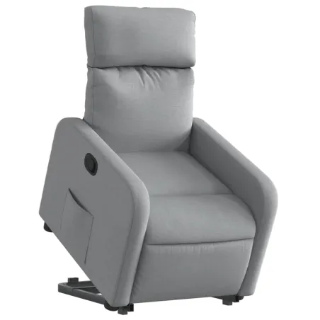Fauteuil inclinable Gris clair Tissu