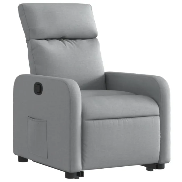 Fauteuil inclinable Gris clair Tissu