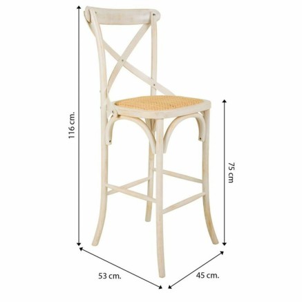 Kruk Alexandra House Living Wit Rotan 53 x 116 x 45 cm 2