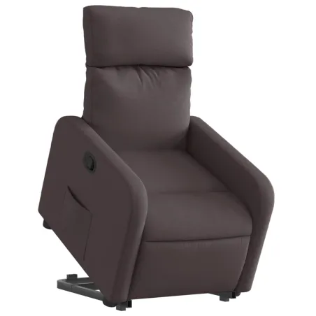 Fauteuil inclinable marron foncé tissu