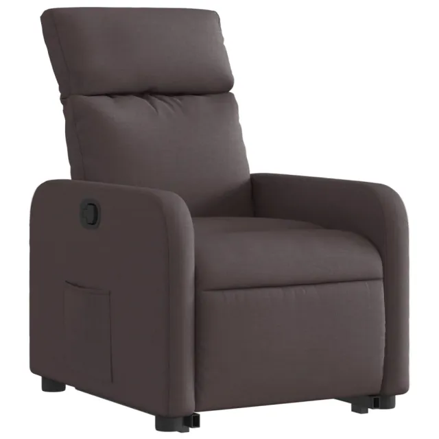 Fauteuil inclinable marron foncé tissu