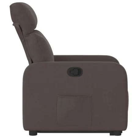 Fauteuil inclinable marron foncé tissu