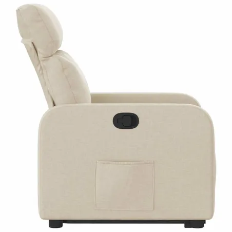 Fauteuil inclinable Crème Tissu