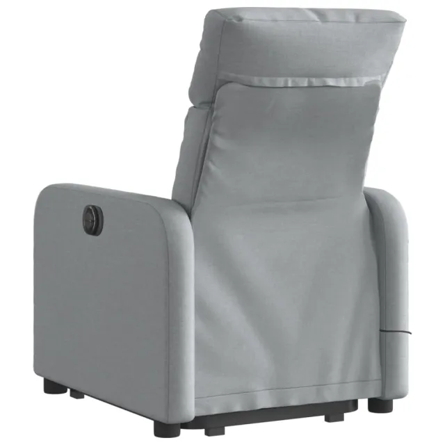 Fauteuil de massage inclinable Gris clair Tissu