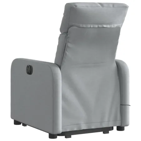 Fauteuil de massage inclinable Gris clair Tissu