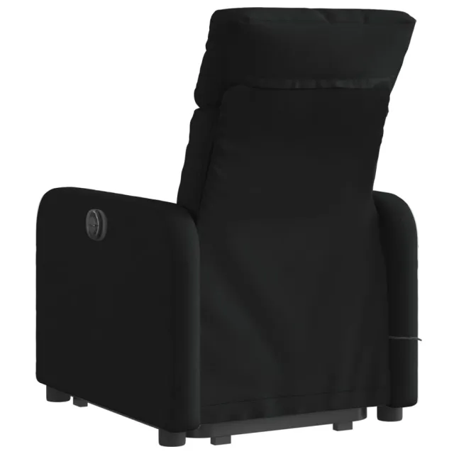 Fauteuil de massage inclinable Noir Tissu