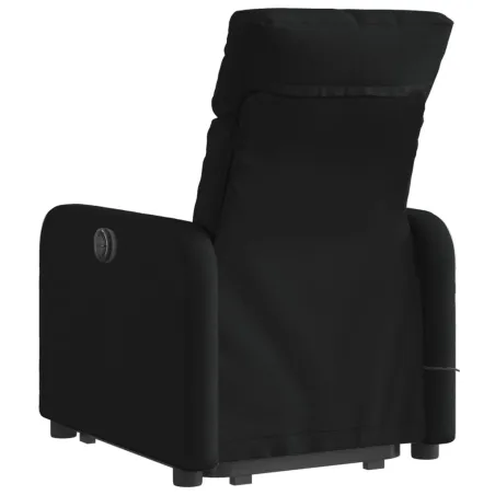 Fauteuil de massage inclinable Noir Tissu